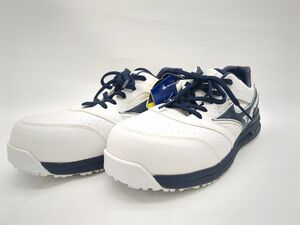 【未使用品 】MIZUNO メンズホワイト×ネイビー SIZE 26.5cm F1GA210001 ミズノ 安全靴 ◆3101/西伊場店