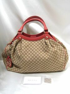 M9-655◆中古 美品 GUCCI グッチ スーキー キャンバス ハンドバッグ トートバッグ 211944 486628