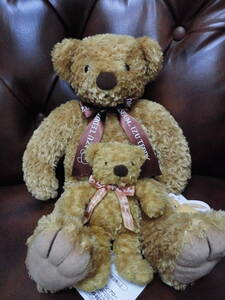 サン・アロー　Teddy Bear Museum / テディベア ミュージアム　ぬいぐるみ2体　35cm+16cm　スィートキッズ　ブラウン　タグ付