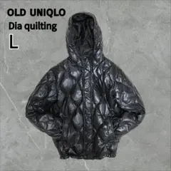 【Y2K】old uniqlo Dia quilting down jkt L