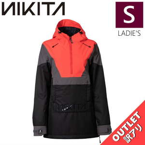 【OUTLET】 NIKITA ECO BLACK ANORAK JKT BLACK Sサイズ レディース スノーボード スキー ジャケット JACKET アウトレット