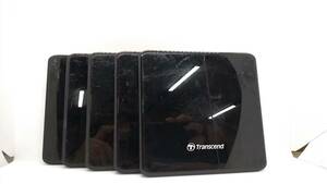 ●Transcend PC BUS POWER PORTABLE CD/DVD DRIVE 【 Windows10 】SLIM TYPE / Windows Mac OK BLACK TS8XDVDS-K ケーブルなし 5個セット