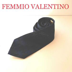 １円　FEMMIO VALENTINO ネイビー　ネクタイ