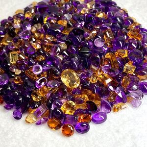 1円〜!!小粒大量!!◯天然アメジスト・シトリンおまとめ1002.5ct◯d 約200.5g 裸石 宝石 amethyst citrine 黄水晶 w1E23