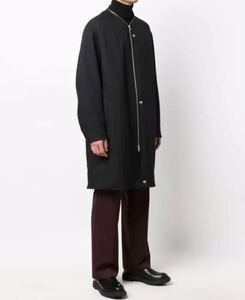 希少 JIL SANDER ロングボンバージャケット サイズ44 D.K NAVY ハンガー付 ジルサンダー ジップアップコート Archive