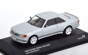 solido 1/43 Mercedes Benz 560 SEC AMG Widebody 2008　シルバー　メルセデス　ベンツ