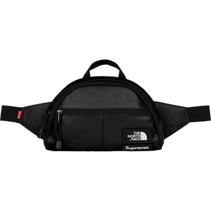 即決 supreme north leather lumbar pack black