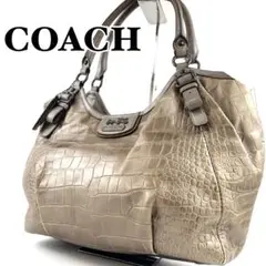 COACH コーチ トートバッグ クロコ 型押し18936 YI20-01