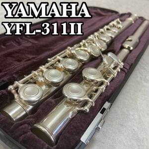 YAMAHA　ヤマハ　フルート Flute 木管楽器　YFL-311Ⅱ　Eメカニズム搭載 カバードキィ オフセット　頭部管銀製　SILVER925　シルバー