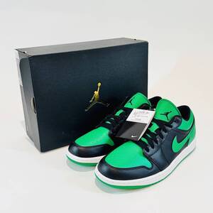 甲MJ19024　1円スタート/新品未使用/箱付/タグ付/28.5cm/本物/ナイキ エアジョーダン1/NIKE AIR JORDAN 1 LOW/553558-065/ラッキーグリーン