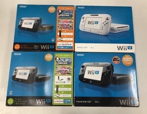 【11MS海10010F】★1円スタート★Nintendo★任天堂★Wii U★ファミリープレミアムセット★クロ★32GB★ニンテンドー★通電OK★現状品