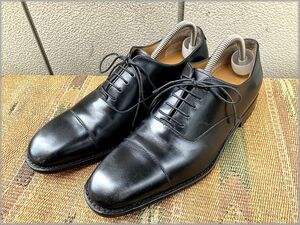 ★Salvatore Ferragamo　TRAMEZZA　イタリア製　キャップトゥ シューズ　size 6.5 2E　ブラック　黒★フェラガモ トラメッザ 革靴 レザー