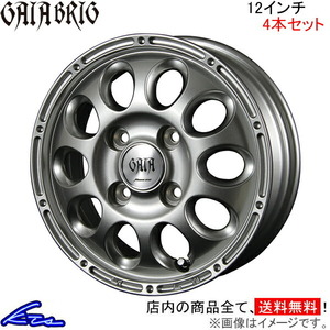 MID ガイアブリッグ 4本セット ホイール ミニキャブバン【12×3.5B 4-100 INSET45】17V GAIA BRIG アルミホイール 4枚 1台分