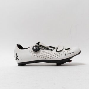 【1円スタート】 fizik フィジーク R4B UOMO BOA メンズ ホワイト ブラック 自転車 ロードレース 競技 EU42 UK8 US9 27cm