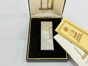 ★1円スタート★dunhill ダンヒル　ガスライター　ローラー　シルバー　火花のみ確認済