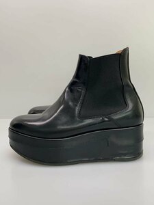 Maison Margiela◆プラットフォーム/厚底/サイドゴアブーツ/36/BLK/レザー