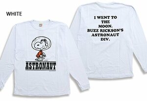 BUZZ×PEANUTSロングTシャツ「ASTRONAUT」◆BUZZ RICKSON