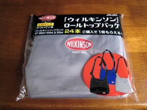 Asahi WILKINSON ウィルキンソン　ロールトップバッグ　グレー　未使用