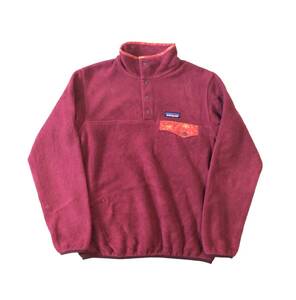 PATAGONIA パタゴニア シンチラ フリース ジャケット スナップT 赤 レッド 柄 メンズ XS レディース ユニセックス