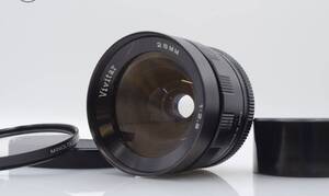 ★良品★ ビビター Vivitar 28mm F2.8 前後キャップ&レンズフィルター付 Tマウント ★完動品★ 同梱可 #mj461