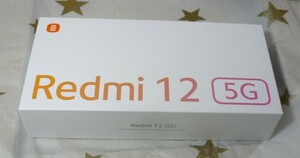 【美品/購入時期不明です】au Xiaomi Redmi 12 5G XIG03 128GB ミッドナイトブラック KDDI 判定:〇◆8895