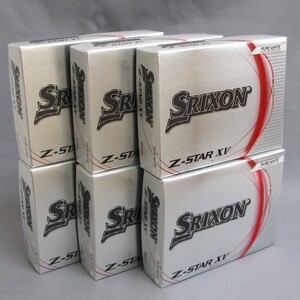 SRIXON Z-Star XV ホワイト 6箱 72球 US仕様 2023年 スリクソン ダンロップ DUNLOP 3ピース ゴルフボール Zスター ピュアホワイト