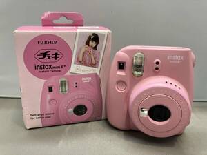 FUJI FILM instax mini 8+ ストロベリー チェキ APS コンパクトカメラ(30-03-20)