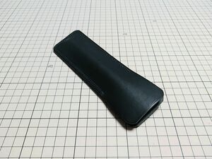 レザー◆本革 ペンケース ホルダー 独立 牛革 1本用 幅広 25g T ヌメ革 黒 black