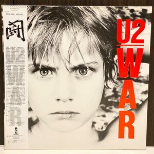 LP/ROCK/U2/WAR/国内83年初回PRESS極美品/帯OBI/INSERT/ISLAND/25S-156/闘/UKロック金字塔！