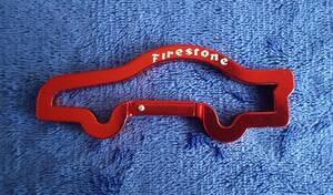 ファイヤ―ストーン　Firestone　キーホルダー　INDY インディ　【スレ傷あり】約10×3cm