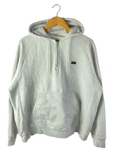 HUF◆ハフ/パーカー/L/コットン/HALF ZIP HOODIE/汚れ有