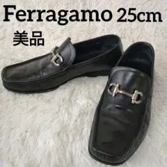 高級　Salvatore Ferragamo　メンズ　ガンチーニ　ローファー　7