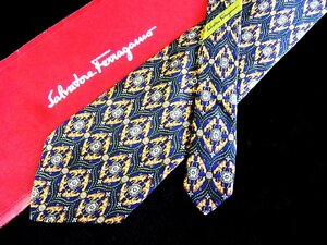 ♪今週の特売980円～♪0884W♪状態並品【Ferragamo】フェラガモ【動物 装飾 柄】ネクタイ♪