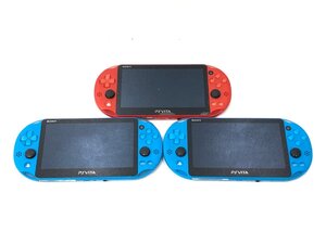 △ジャンク 初期化済み PSVITA PCH-2000 本体のみ 3台 まとめ 同梱不可 1円スタート