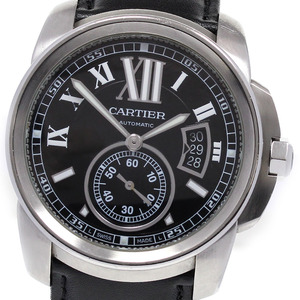 カルティエ CARTIER W7100041 カリブルドゥカルティエ デイト 自動巻き メンズ 保証書付き_829545