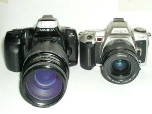 5376●● MINOLTA α Sweet + α 101、各レンズ付き 2台で ●