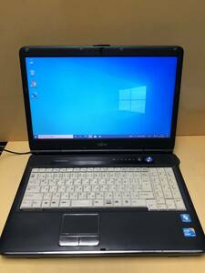 ☆YU-101 　i3-M370 FUJITSU 富士通 ノートパソコン LIFEBOOK A550/B　メモリ４G　ストレージ640GB　2.4GHｚ　Wi-Fi搭載　動作品　パソコン