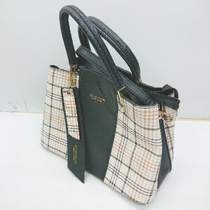 ◇ vesasan gaohn キーホルダー付き　２way ハンドショルダーバック ベージュ系 レディース E