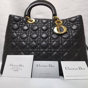 【美品】レトロ Dior レディ ディオール ラージのバッグ