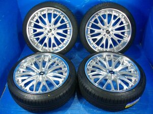 【H】美品 WORK ZEAST STX 21インチ 9.0J +43 5H PCD120 accelera PHI 245/40R21 2024年製(新品) 4本 40系 アルファード ヴェルファイア