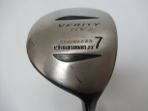 ★maruman マルマン VERITY RV2 フェアウエイウッド 7W 23° 純正カーボンシャフト F977　★レア★激安★中古★　★