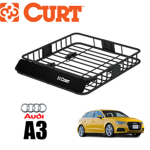 [CURT(カート)正規代理店]ルーフラック/ルーフキャリア クロスバーは丸形・楕円・四角対応 AUDI アウディ A3 スポーツバック /18115