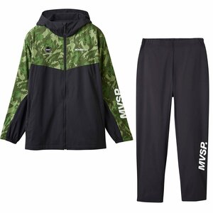 1540506-DESCENTE/メンズ HEATNAVI 総柄グラフィック スリーブロゴ フルジップフーディー 上