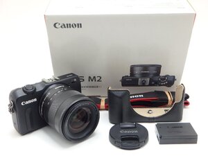 ★ハローカメラ★1円スタート★4619 Canon EOS M2 EF-M 18-55mm F3.5-5.6 IS STM【付属品 有り】難有 動作品 現状 即決あり