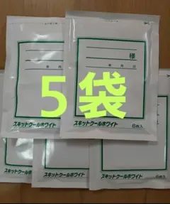 スキットクールホワイト　医薬部外品　湿布　５袋