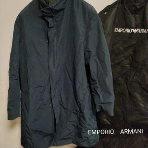 エンポリオアルマーニ 正規品 EMPORIO ARMANI STORM SYSTEM スタンドカラー ジップ ハーフコート男女兼用 防雨 防雪 魚釣り