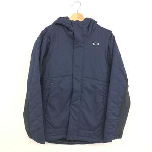 未使用品◆OAKLEY オークリー ジップアップ ジャケット M◆ ネイビー メンズ アウター UNEVEN　PUFF　JACKET 2WAY ベスト 29