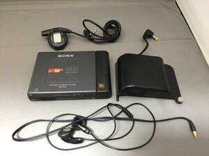 中古ポータブルMDプレーヤー　MZ-E2　外付け電池ケースEBP-MZE2付　SONY　ソニー　MD WALKMAN　