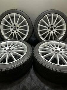 245/40R18 BRIDGESTONE/VRX 16/17年製 BORBET 18インチ 8J ＋45 112 5H スタッドレス 4本 アウディ TT VW CC 等 (1-E944)