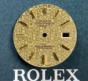 トリチウム 純正 ゴールド 文字盤 ロレックス デイトジャスト コンピュータ ROLEX DATEJUST computer dial cal.3035.3135 ダイヤル 16233